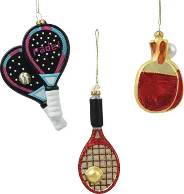 Produktbild von Deodoris Weihnachtsdekoration, Glas-Ornament 'Weihnachtsmann im Urlaub', 6.5x3x11.2 cm