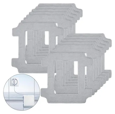 Produktbild von 12pcs waschbare Mikrofasertücher für Ecovacs Winbot W2S/W2S Omni, reinigen effektiv Fenster in Wohnzimmer, Bad, Büro und weiteren Räumen. | Fensterputzroboter Haushaltsreinigung