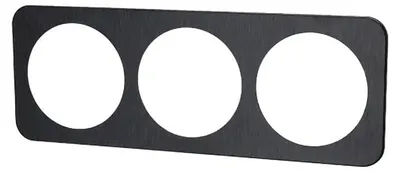 Produktbild von Schwarze Glaswand, Einzelschienensystem, quadratisch