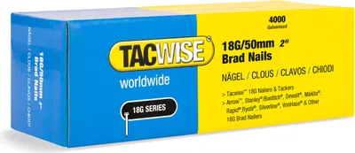 Produktbild von Tacwise 1715 Stauchkopfnägel Brad Typ 18G / 50 mm, Verzinkt, 4000 Stück