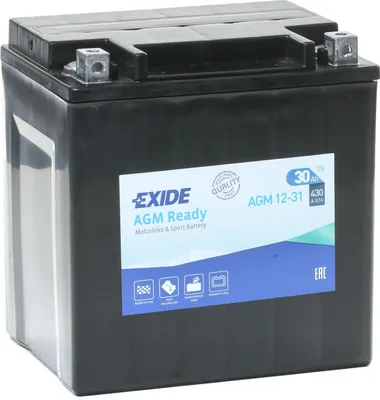 Image de Exide 12-31 AGM batterie moto 12V 30Ah 430A