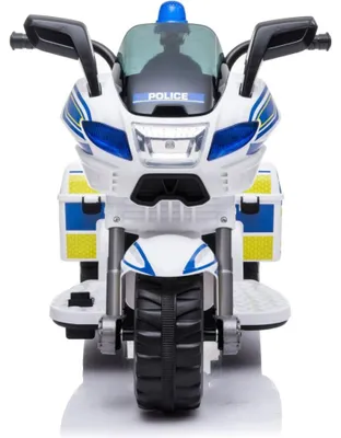 Produktbild von Chipolino Kinder Elektromotorrad Polizei 3 Räder Scheinwerfer Musikfunktion weiß blau