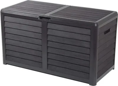 Immagine prodotto di EDA 010290 G.ANT CX EDA Box da giardino BAYA, 420 litri, effetto legno, antracite