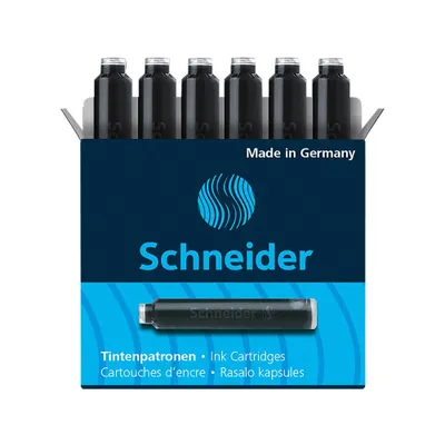 Produktbild von SCHNEIDER SCHWARZE KURZE STIFTPATRONEN, 6 Stk.