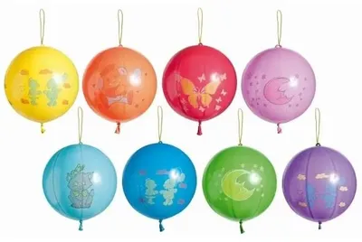 Productafbeelding van Pastelkleurige ballonnen met print, mix van 50 stuks - Godan