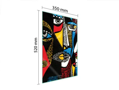 Produktbild von Glasschneidebrett 35X52 Pop Art.
