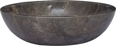 Produktbild von Waschbecken Grau Ø40x12 cm Marmor
