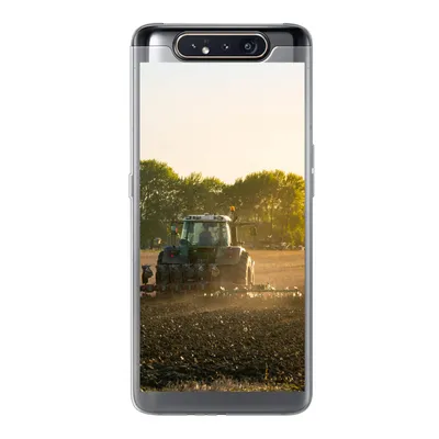 Produktbild von MuchoWow® Handyhülle Schutzhülle Hülle für Samsung Galaxy A80 Traktor - Vogel - Land Silikon Softcase Handy Hülle - Schutzdeckel