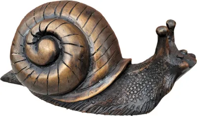 Produktbild von Schöne Bronze Schnecke perfekt für die Vitrine den Schreibtisch oder das Büro ist Frostfest Witterungsbeständig und Neu 8cm H, A0036-AC