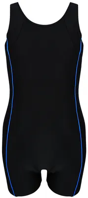 Produktbild von Aquarti Mädchen Badeanzug mit Bein Ringerrücken, Farbe: Schwarz / Pastel Blau, Größe: 170