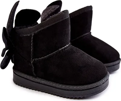 Produktbild von Warme Schneestiefel für Mädchen mit Schleifen Schwarze Meriva 19