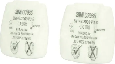 Produktbild von Feinstaubvliesfilter D7935 EN143:2000/A1:2006 P3R f.Ser.Secure Click 4 St./Btl.