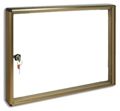 Obrázok produktu pre Hliníková nástenka na oznamy 55 x 40 cm so zámkom BC/2