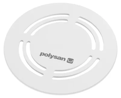 Produktbild von Polysan FLEXIA Ablaufabdeckung, rund, weiß