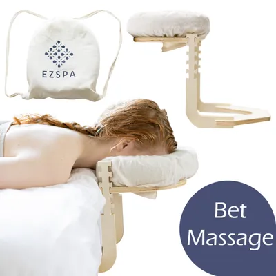 Produktbild von Ezspa Bett Massage Kopfstütze - Massagebett - Gesichtskissen für Massage - Massagebett - Massage Kopfkissen - Kopfstütze Massage - Verstellbar