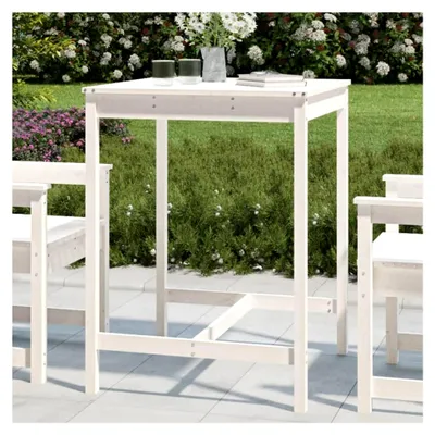 Produktbild von Gartentisch Weiß 82,5x82,5x110 cm