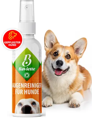 Produktbild von Baviette Augenpflege Hund 100 ml – milde Pflege mit Mikroorganismen für die äußere Augenpartie, geruchsneutral
