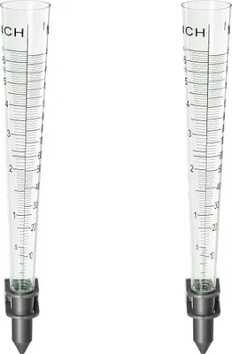 Produktbild von relaxdays Regenmesser 2er Set mit Wandhalterung
