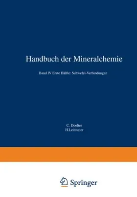 Produktbild von Handbuch der Mineralchemie