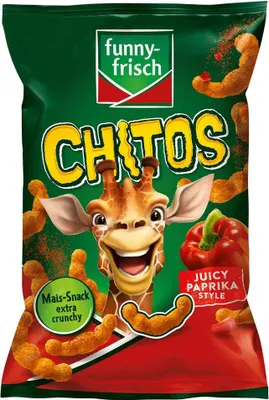 Produktbild von funny frisch Chitos Juicy Paprika Style Maissnack Packung 80g
