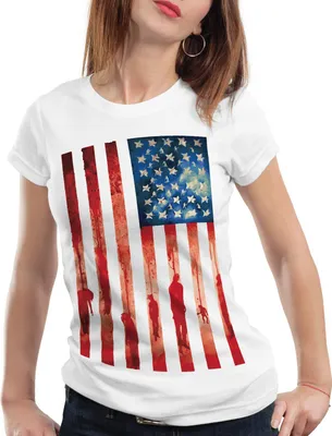 Produktbild von style3 Blood and Tears Stars and Stripes Damen T-Shirt usa flagge banner vereinigte staaten von amerika us, Größe:XL