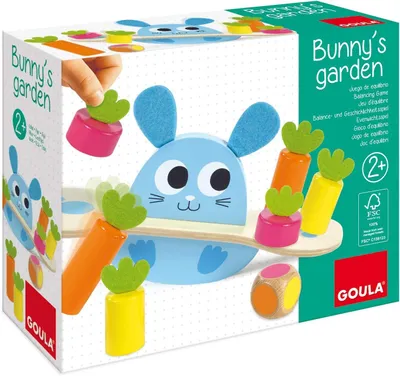 Zdjęcie produktu dla Goula 455246, "Ogródek Królika", drewniana zabawka