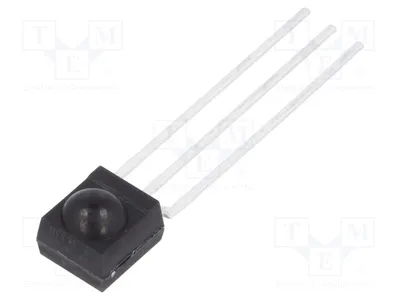 Zdjęcie produktu dla 1 x Zintegrowany odbiornik podczerwieni 90°, napięcie zasilania 2,5÷5,5V, model TSOP34338, moduł odbiornika podczerwieni, częstotliwość 38 kHz
