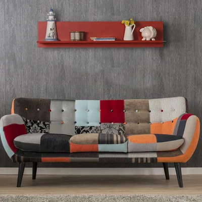 Produktbild von Skye Decor, Raf-11-Kk-1, Wandregal, Rot, 100 % MELAMINBESCHICHTETE SPANPLATTEN, 120 x 20 x 25 cm