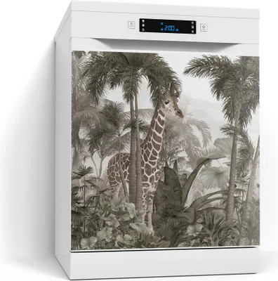 Produktbild von DEQORI Magnetmatte Spülmaschine beschreibbar 60x60 cm 'Dschungelruhe' Magnetfolie