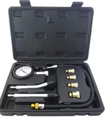Obrázok produktu pre Prístroj na kontrolu kompresie s testovacím zariadením na benzín, určený na presné merania v ventiloch, valcových hlavách, valcoch alebo piestnych kružkoch.