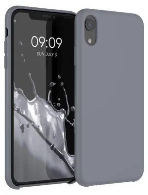 Produktbild von kwmobile Handyhülle für Apple iPhone XR Hülle - Case Silikon - Kabelloses Laden - Schutzhülle Cover in Stone Dust