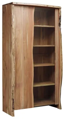 Immagine prodotto di MASSIVMOEBEL24 | vetrina in legno di Acacia 105x45x204 Acacia naturale laccato PURE ACACIA #711