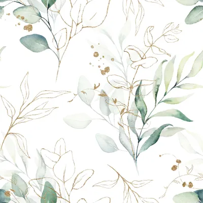 Produktbild von 20 Servietten Mint Leaves on white - Elegante Minzeblätter 33x33cm