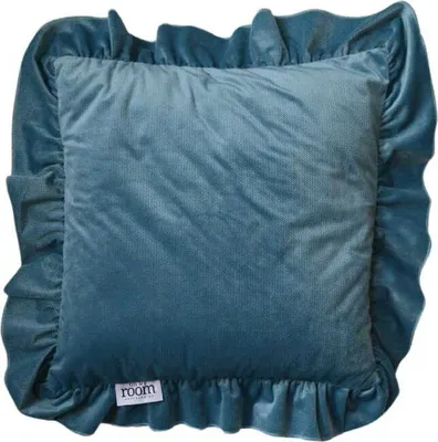 Obrázok produktu pre Obliečka Na Vankúš S Ozdobným Volánom 40X40 Cm Smaragdovo Zelená
