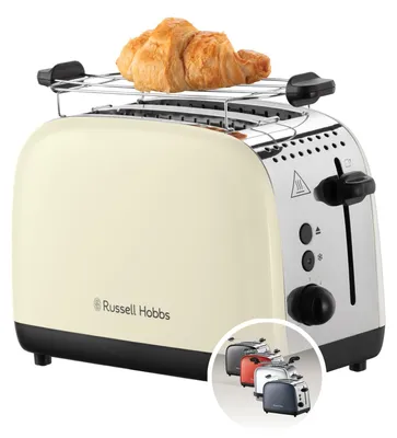 Produktbild von Russell Hobbs Toaster 2 Scheiben mit Brötchenaufsatz, 26551-56