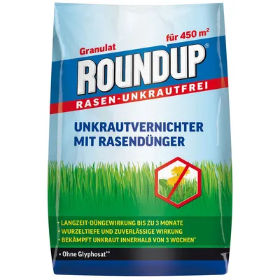 Produktbild von Roundup Unkrautvernichter mit Rasendünger, 9 kg