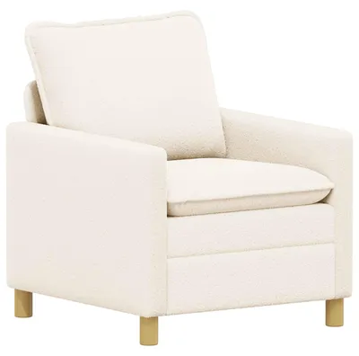 Obrázok produktu pre vidaXL Pohovka krémová 76 x 81 x 87,5 cm látková