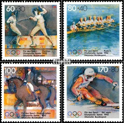 Produktbild von Briefmarken BRD (BR.Deutschland) 1992 Mi 1592-1595 (kompl.Ausgabe) postfrisch Sporthilfe