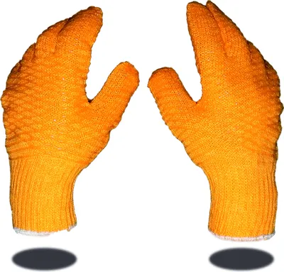 Produktbild von 12 Paar STRONGHAND® Criss-Cross Handschuh, Farbe Orange, Größe 10