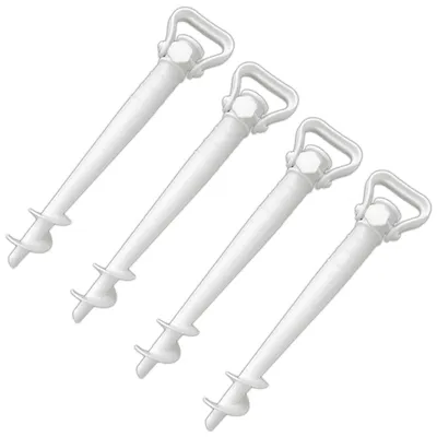 Produktbild von 4er Set Schirmständer mit Bodendübel Sonnenschirmständer Schirmhalter zum Eindrehen Universal Sonnenschirm Ständer Kunstsoff 20-37mm