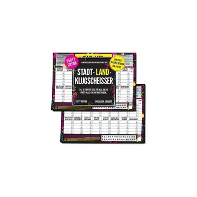Produktbild von Spielblock Stadt-Land-Klugscheisser Party Edition für Erwachsene