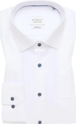 Produktbild von Eterna Herren Langarmhemd aus bügelfreiem Baumwoll-Twill mit Kent-Kragen, tailliert