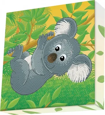Produktbild von DOTZ® Box Original Diamond Painting "Koala climb" 22 x 22 cm ab 8 Jahren