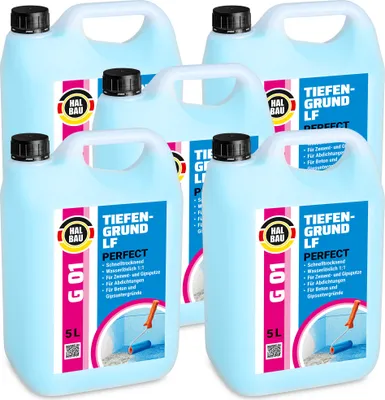 Obrázek produktu pro Hloubkový penetrační nátěr 25L Profesionální nátěr Rychleschnoucí 1:1 HALBAU G01