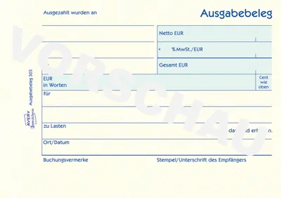 Obrázok produktu pre Avery Zweckform® 303 303 Výstupný list s potlačou dokumentov, DIN A6 na šírku, odolný proti falšovaniu, 50 listov, žltý