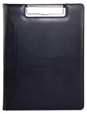 Zdjęcie produktu dla Monolith clipboard folder A4 - folder do pisania - wygląd skóry - czarny - korpus z imitacji skóry - wysokość 320 mm x szerokość 240 mm x głębokość 20 mm