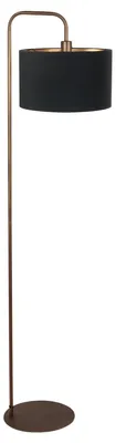 Obrázek produktu pro Stojací lampa - bronz - Forma - kov textilie - stojací lampa - E27 - 4784BR - Mexlite
