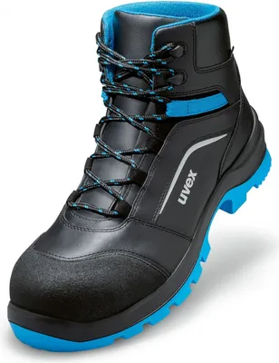 Produktbild von Uvex 2 xenova, Männlich, Erwachsener, Sicherheitsstiefel, Schwarz, Blau, EN, ESD, S3, SRC, Schnürverschluss