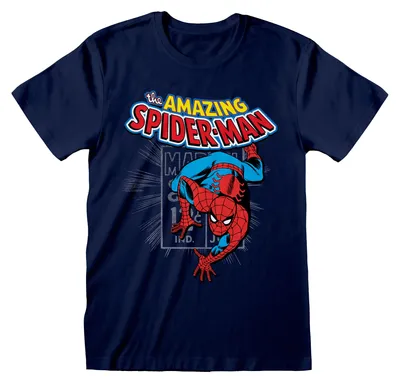 Obrázek produktu pro The Amazing Spider-Man – Tričko „The Amazing Spider-Man“ pro děti CD2261 (116) (tmavě modrá)