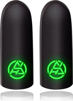 Produktbild von 2pcs Gaming-Fingerabdeckungen Luminous empfindliche hohe Elastizität schweißfest nicht rutschfest